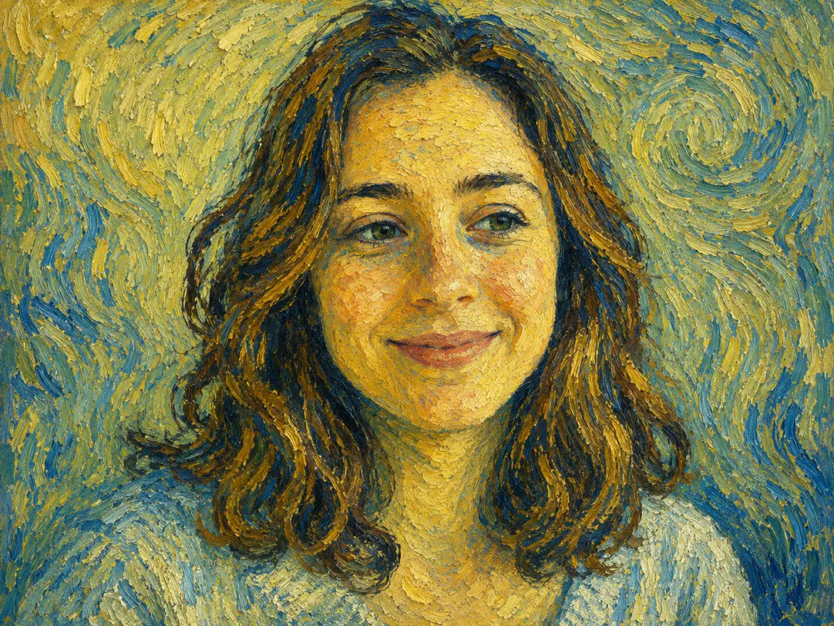 Photo transformed into Van Gogh art style