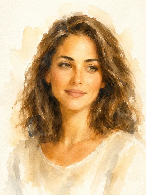 Watercolor art style