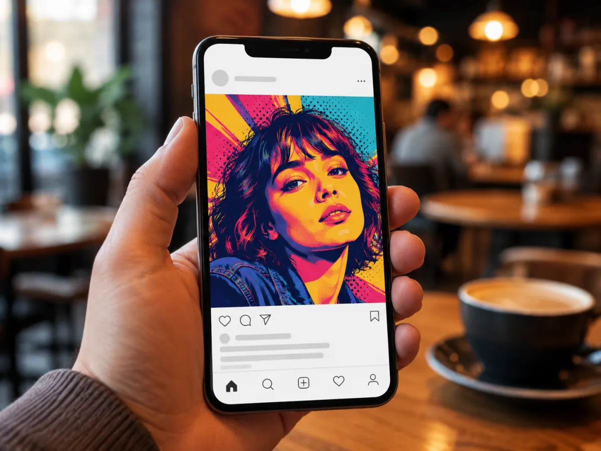 AI art style transfer creates artistic social media posts
