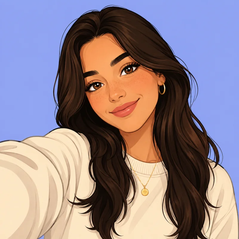 AI cartoon self portrait created from a selfie by the AI cartoon portrait generator