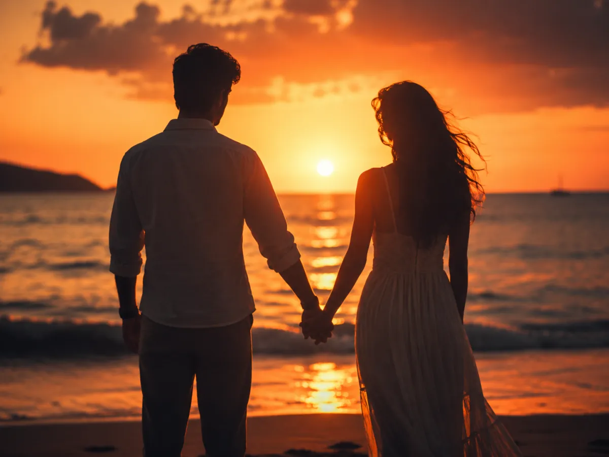 AI couple video for long-distance love connecting two cities