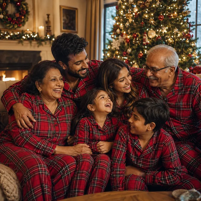 AI Family Photo Generator preview — multigenerational family portrait
