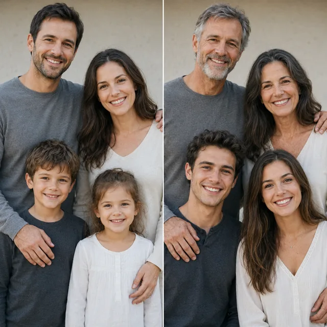 Future Family AI family photo style