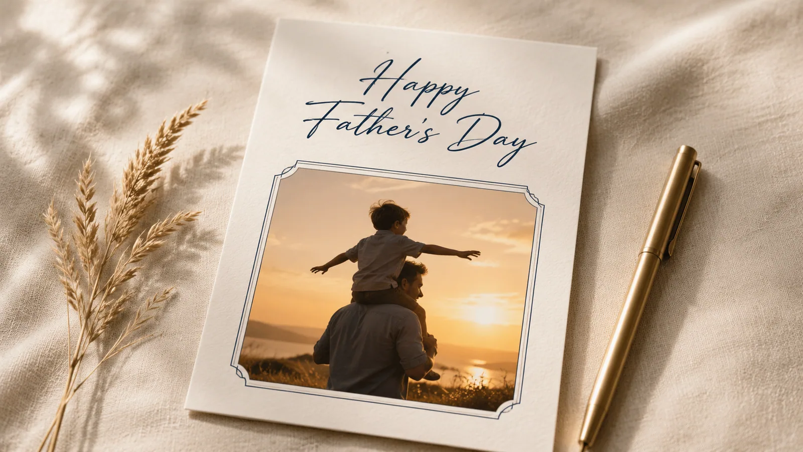 AI Father's Day card maker preview from imya.ai