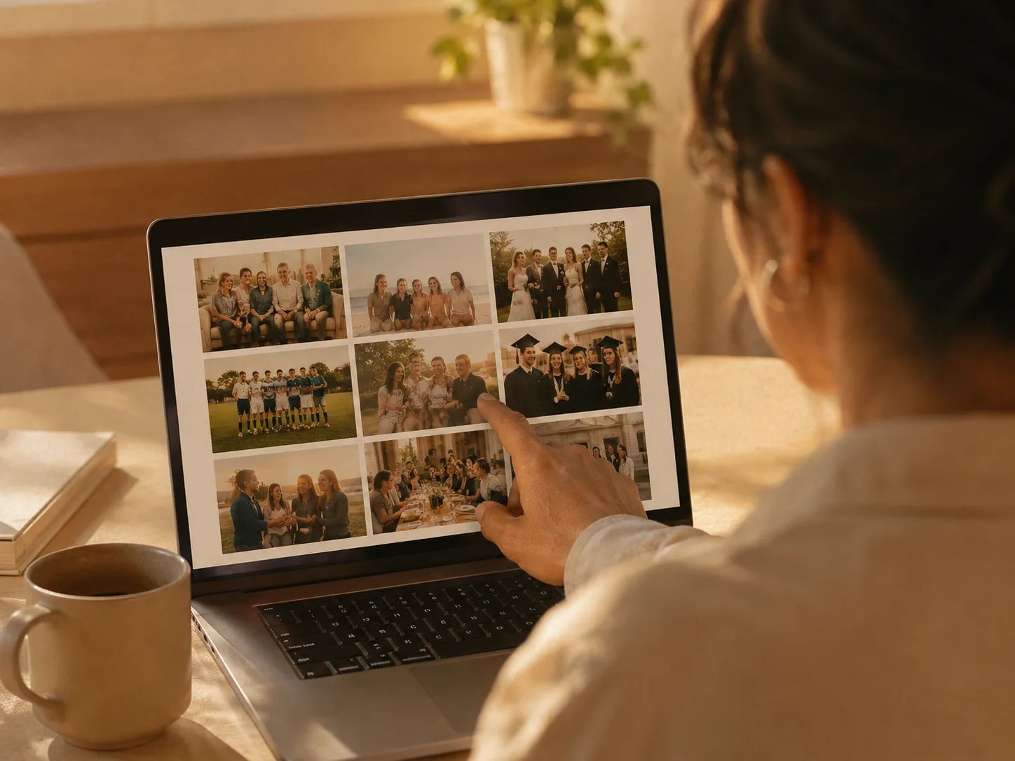 Step 2 — picking a group photo scene or style in the Imya AI Group Photo Mixer