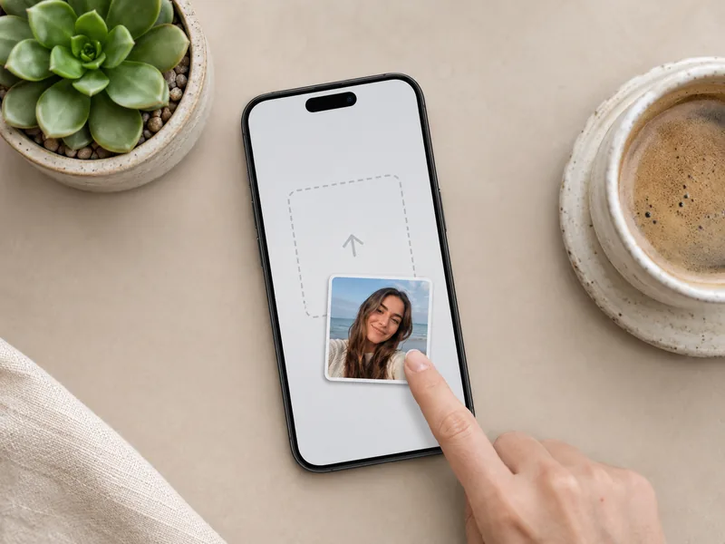 Step 1 — uploading a photo into the Imya AI hair color changer