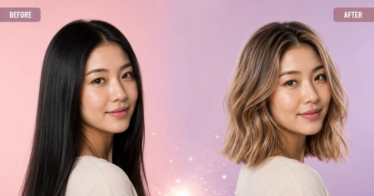 AI hairstyle changer preview