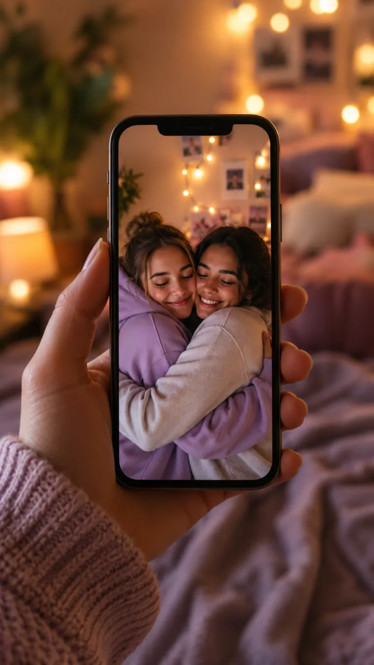 AI hug video ready to share on TikTok and Reels