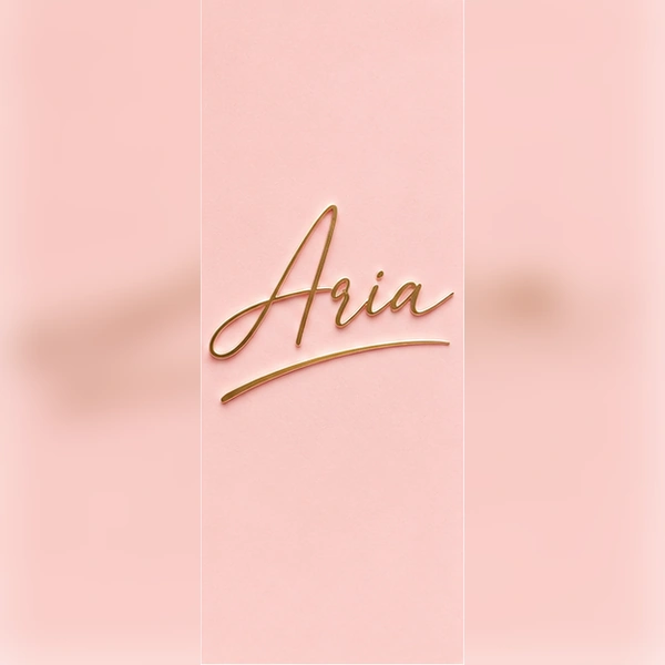AI logo generator example for personal branding — elegant cursive signature logo for a creator