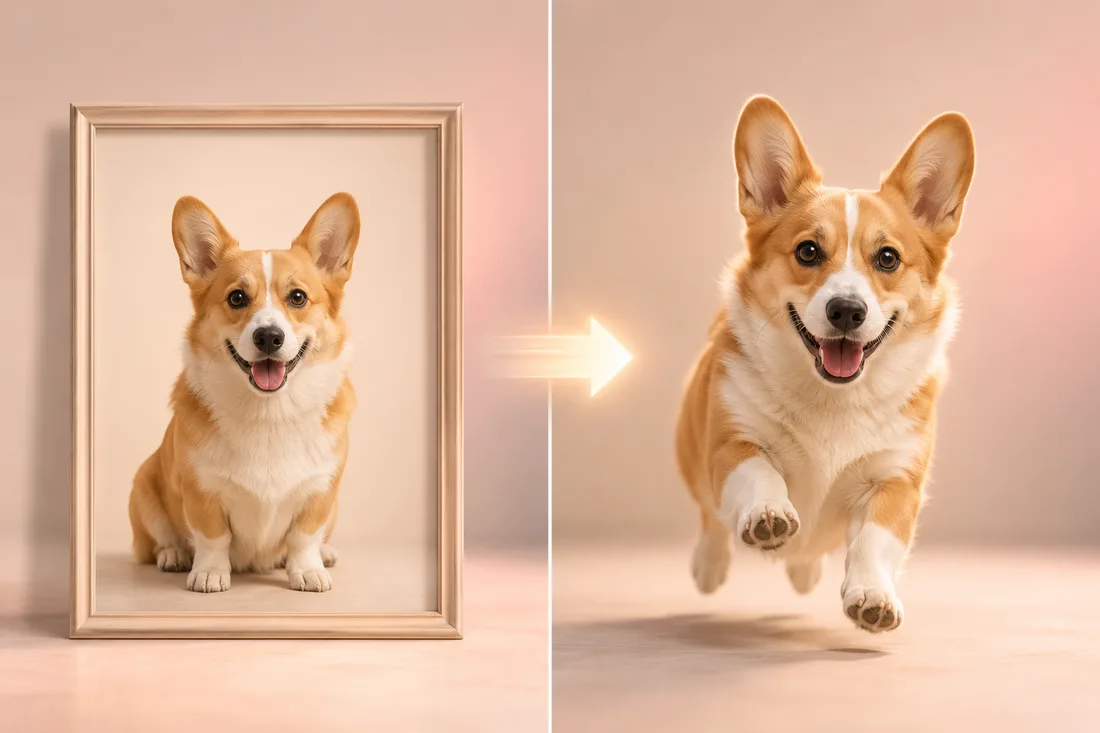 What is an AI pet video — one pet photo turned into a moving video