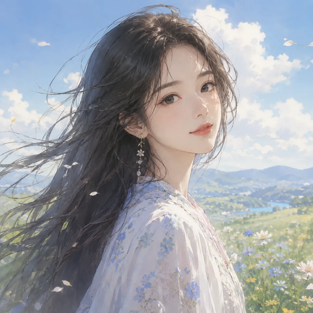 AI Photo to Ghibli portrait — a single photo restyled as a dreamy Ghibli character