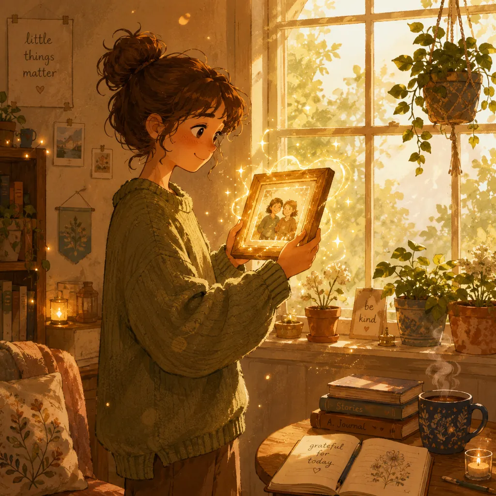 A photo converted into warm, hand-painted Studio Ghibli-style art with the Imya AI Photo to Ghibli converter