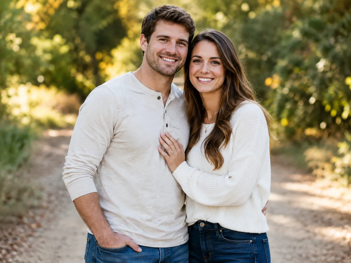 Before — a color photo of a couple, ready for AI photo to sketch conversion
