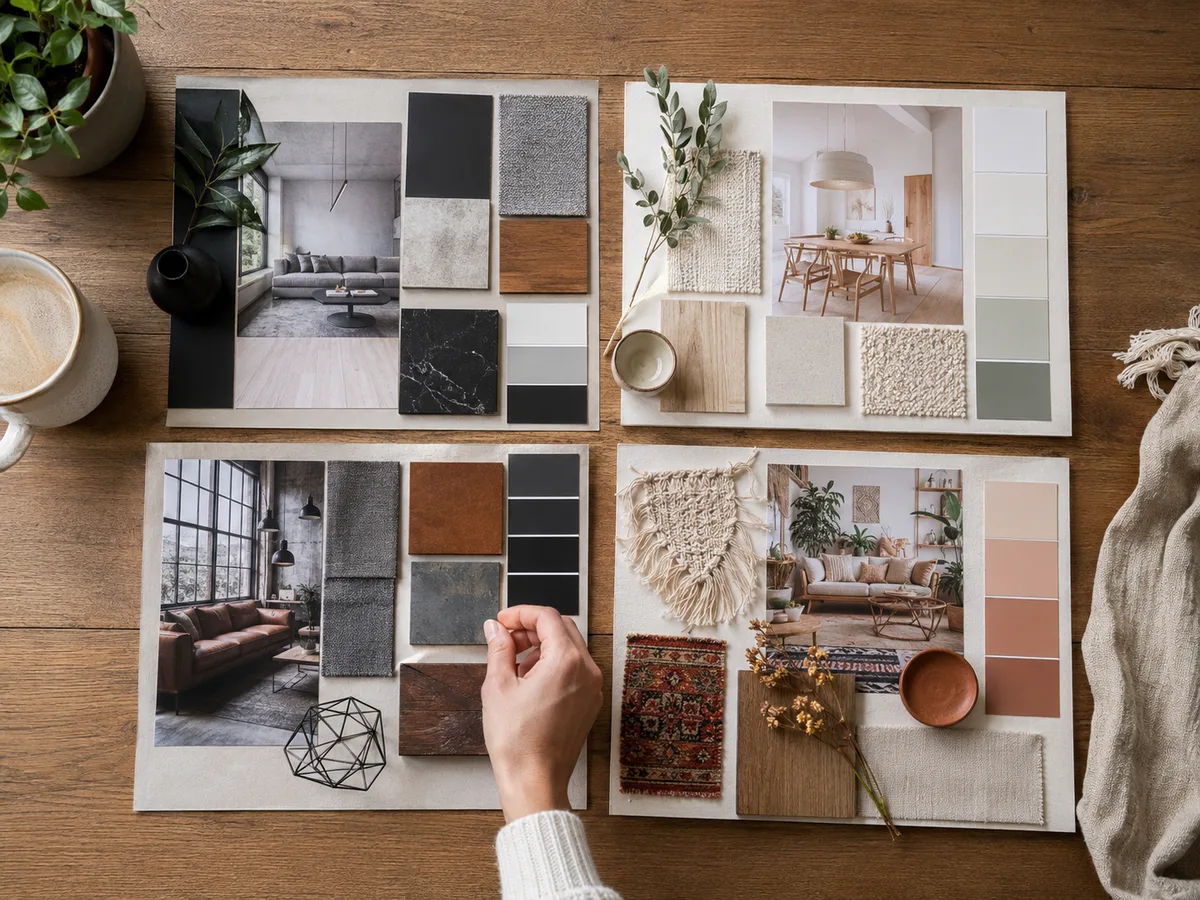 AI Room Designer step 2 — choosing a room type and interior design style