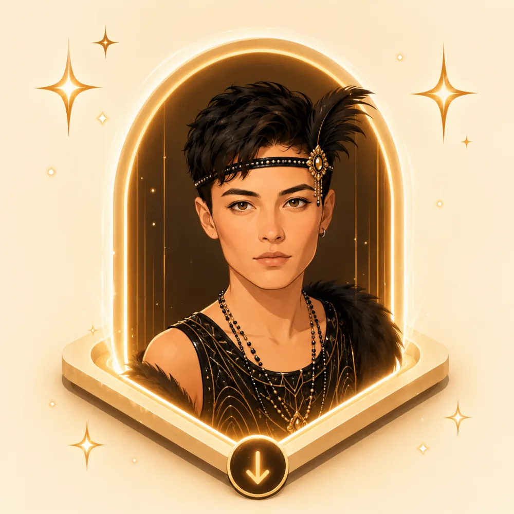 Step 3 — download the finished AI Time Travel Photo time traveler portrait, watermark-free