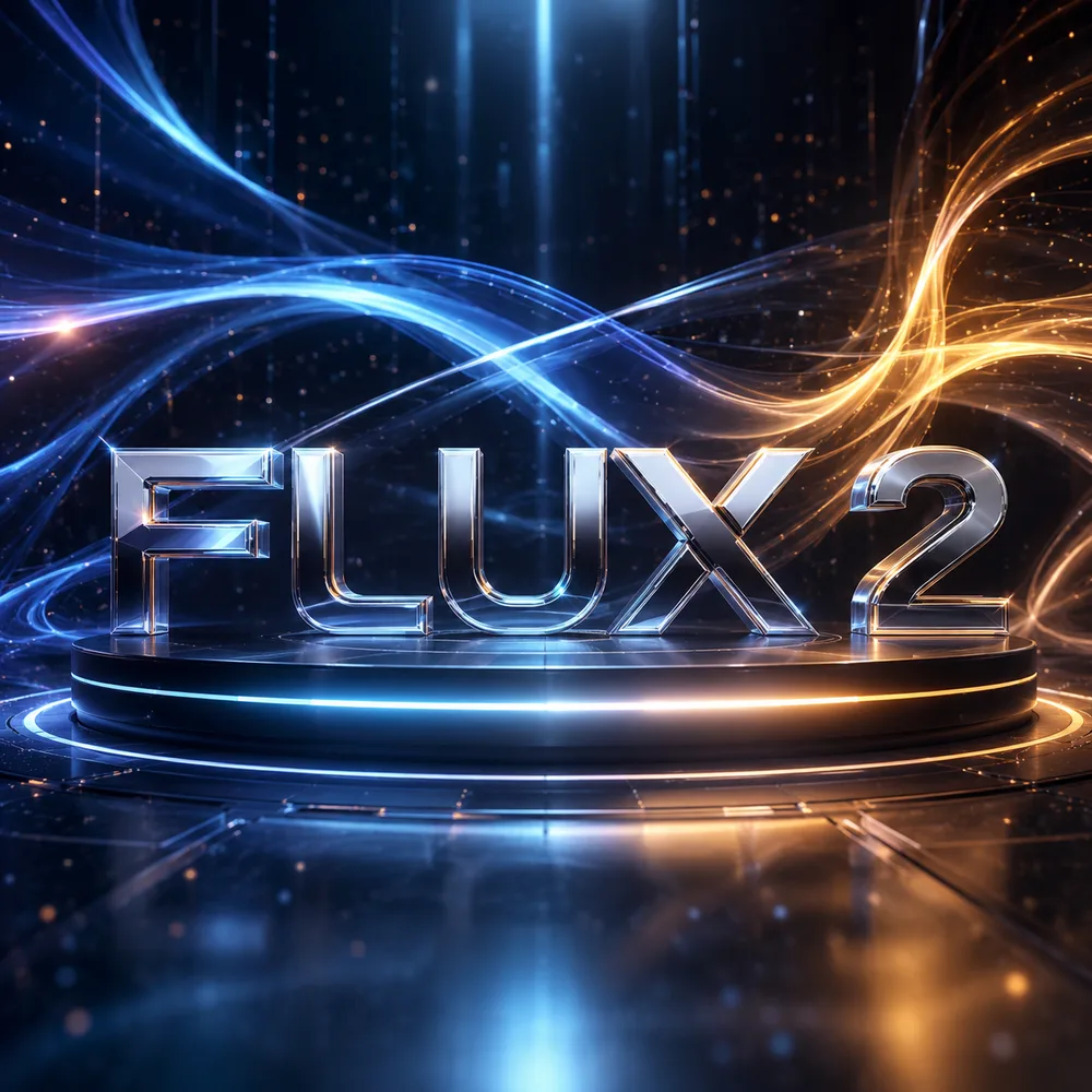 What is Flux 2 — the Flux 2 AI image model wordmark by Black Forest Labs