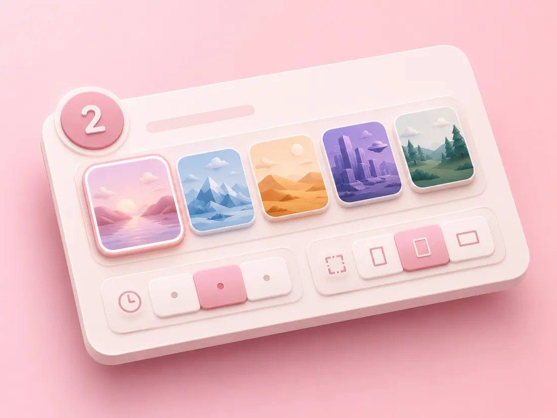 Step 2 — pick a Google Omni-style scene and video settings
