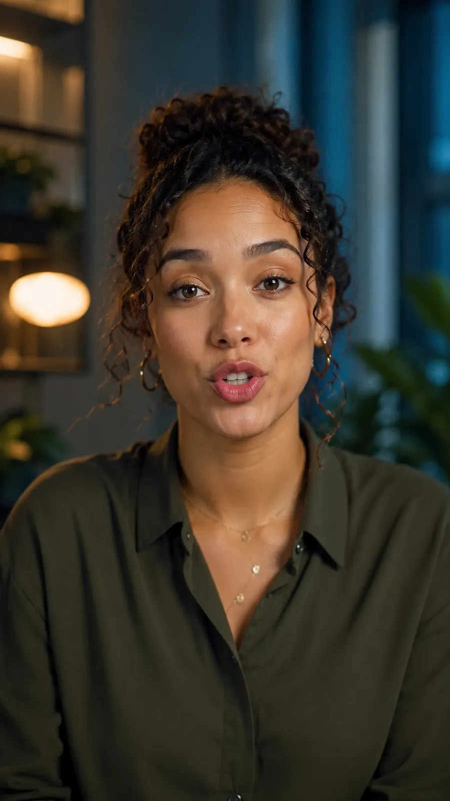 Google Omni video example — a talking portrait avatar with synced audio