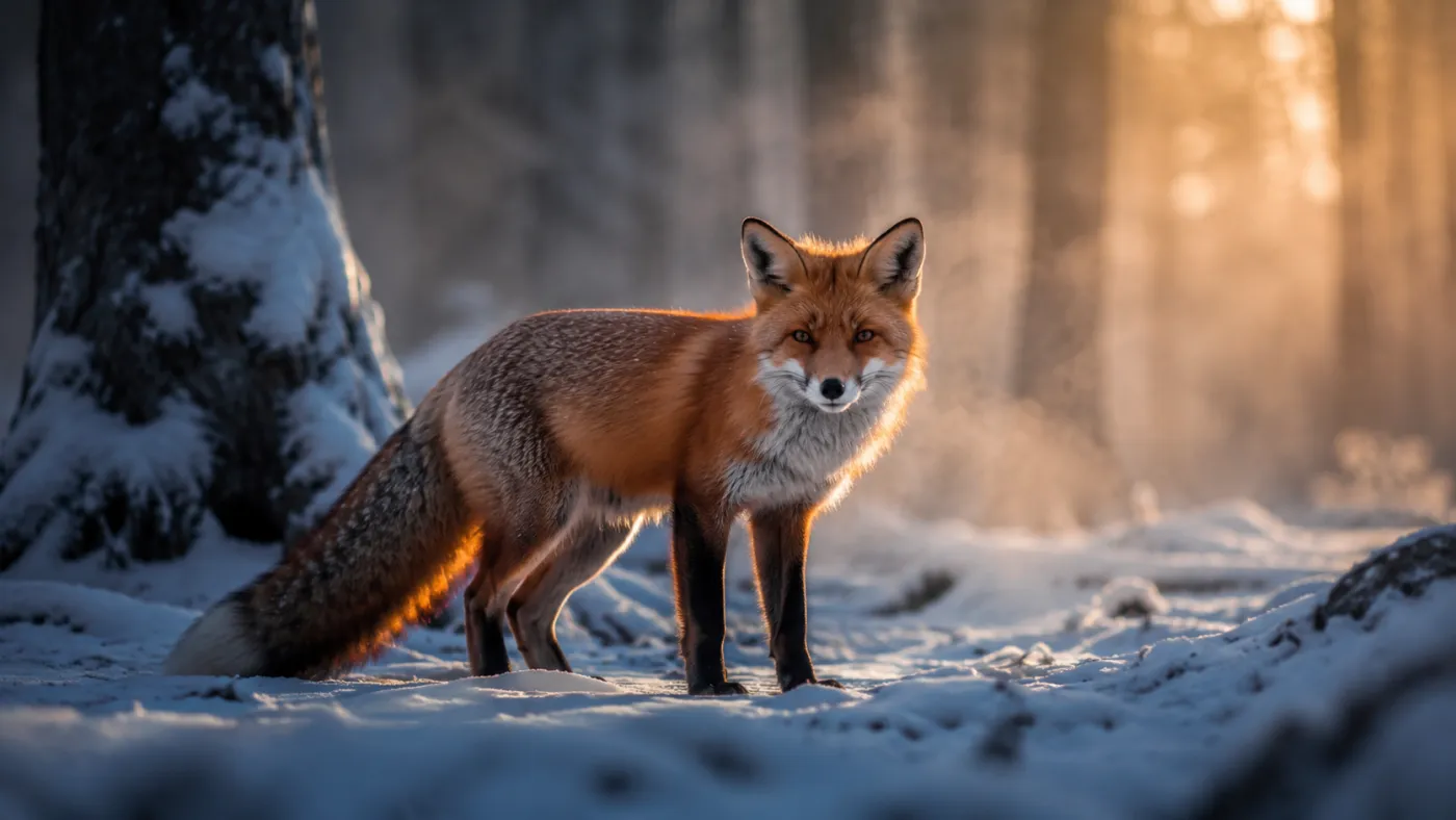 Google Omni video example — a wildlife clip of a fox at dawn