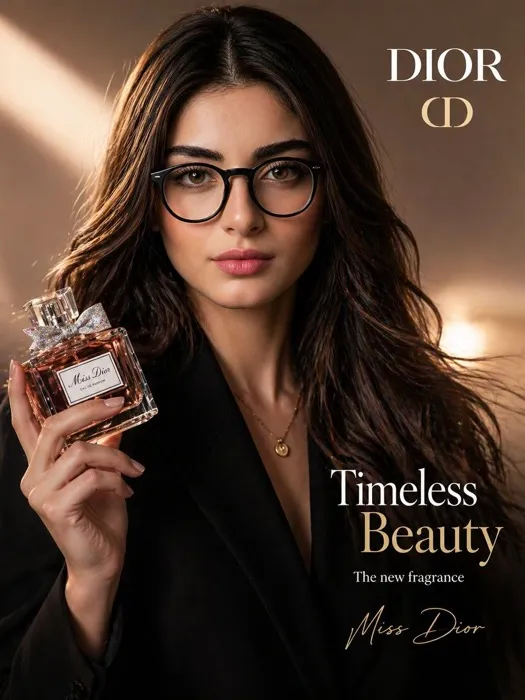 GPT Image 2 prompt — luxury perfume advertisement poster with elegant typography