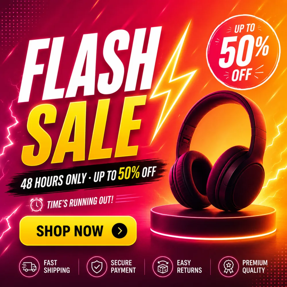 Ideogram 4.0 sample — Flash Sale promo graphic