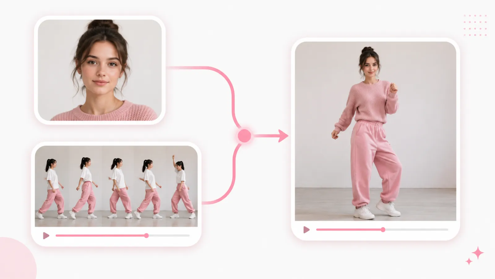 What is Kling 3.0 Motion Control — a character image plus a reference motion video producing a new animated video