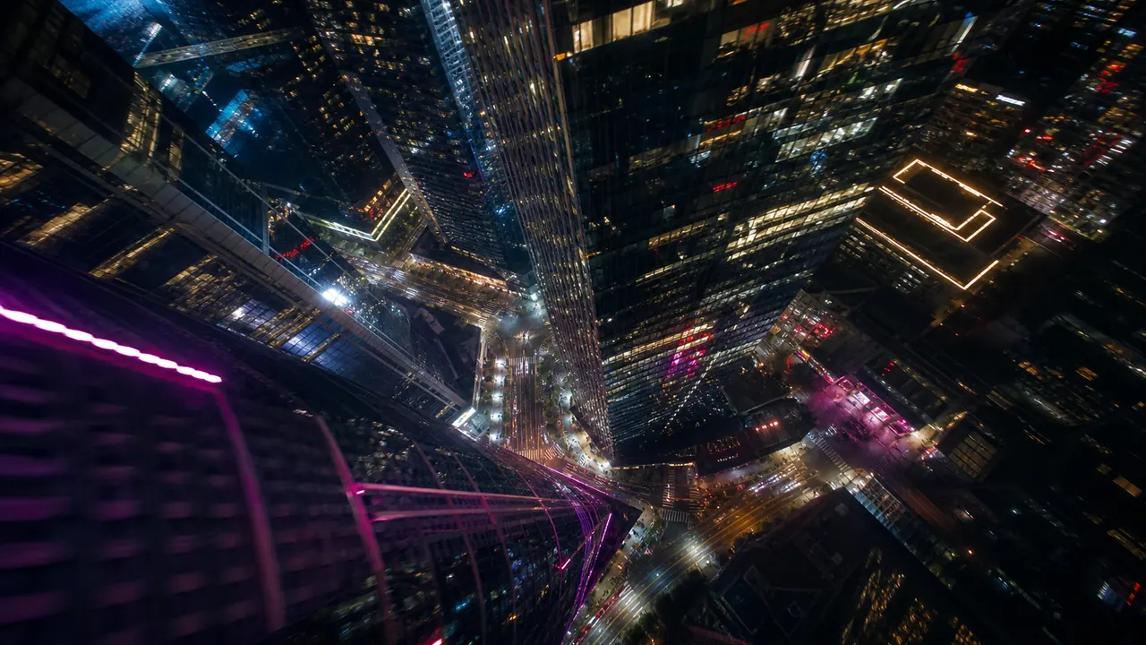 Example starting image for a MiniMax H3 cinematic clip: a rainy neon-lit city street at night