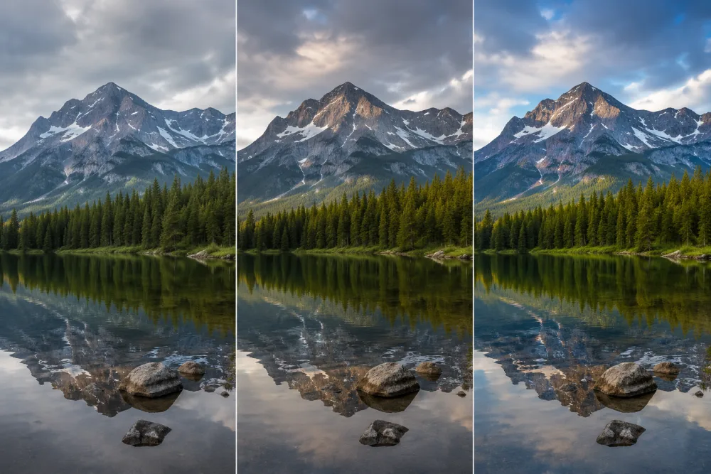 Qwen Image Edit vs Flux Kontext and Z-Image — the same landscape edited three ways