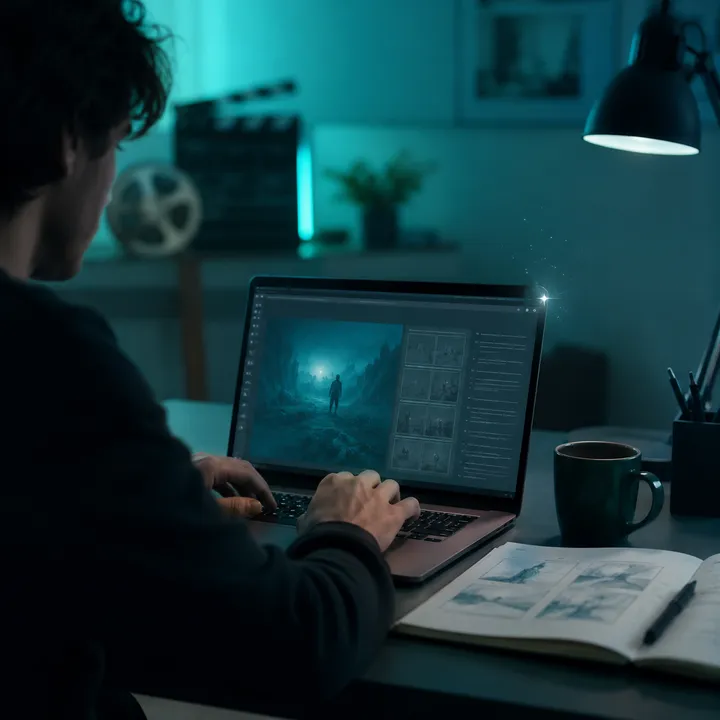 How to use Seedance 2.0 step 1 — writing a video prompt at a desk