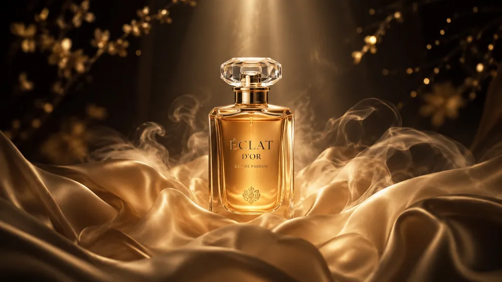 Seedance 2.0 prompt example — a luxury perfume bottle reveal in golden mist