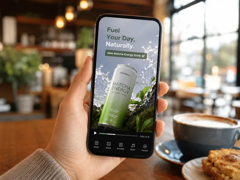 Seedance 2.0 for social ads — a vertical product ad clip playing on a phone