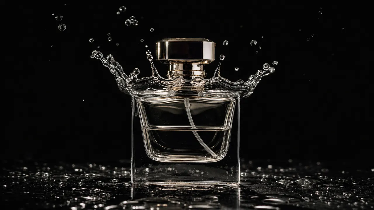 Example starting image for a Seedance 2.5 product ad: a beverage bottle in warm studio light