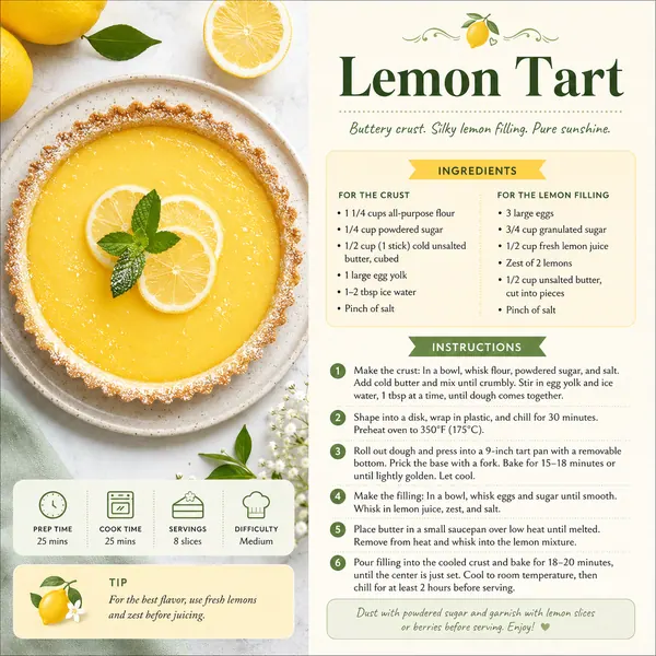 Seedream 4.5 sample — recipe card with crisp readable ingredient text