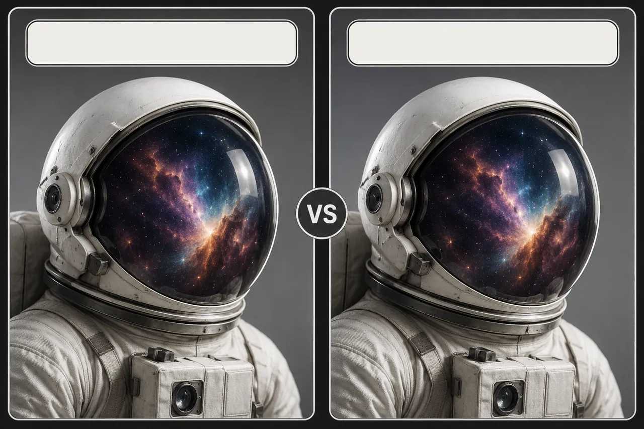 Seedream 4.5 vs Nano Banana Pro — the same prompt rendered side by side